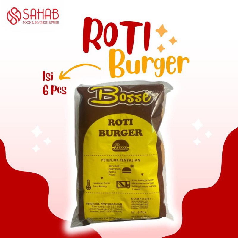 

Roti burger pack isi 6/ Roti burger murah/ Roti burger wijen/ Roti burger bun