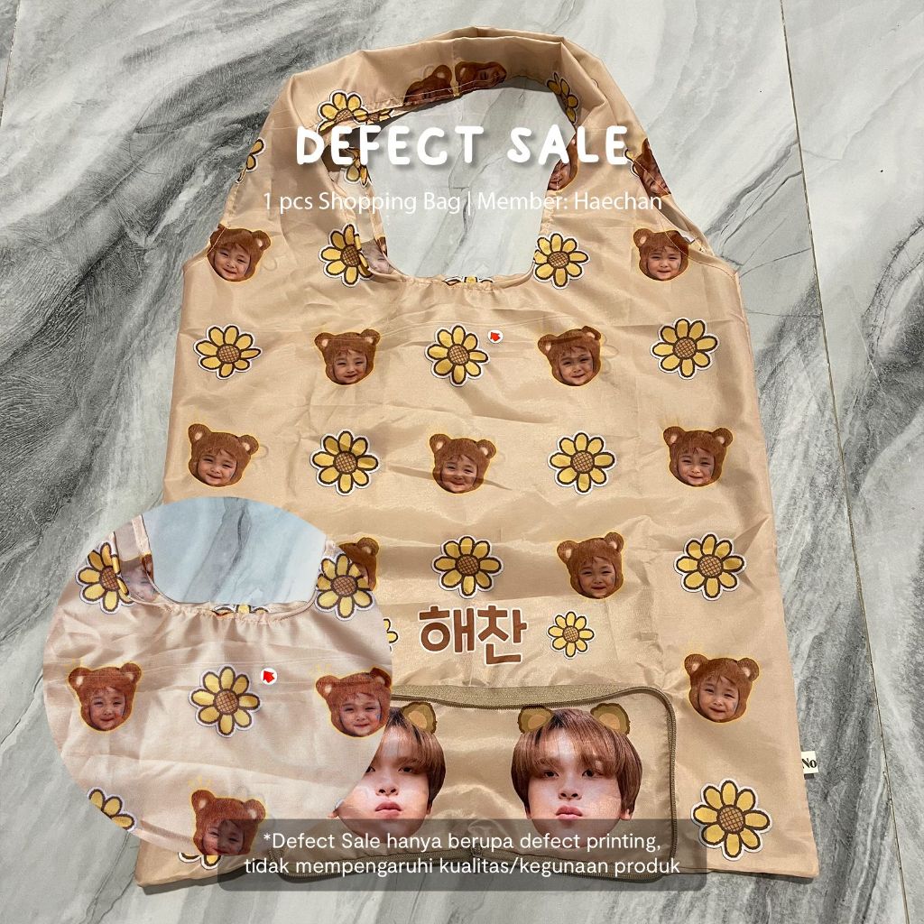 Defect Tas Belanja Lipat NCT BTS BT21 TRUZ Kpop Notte / Shopping Bag Lipat Wanita Waterproof Korea K