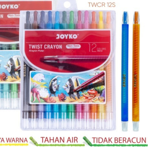 

Crayon Putar Joyko 12 Warna Panjang