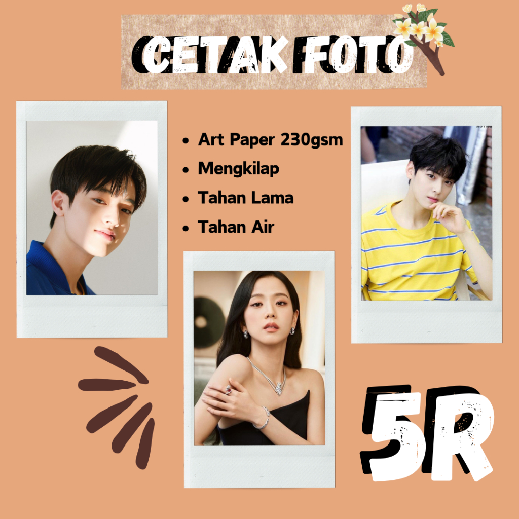 Cetak Foto 5R Polaroid