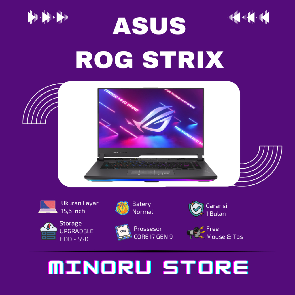 Laptop Gaming Asus ROG STRIX G531GT RAM 16GB SSD 512GB GTX 1650 4GB