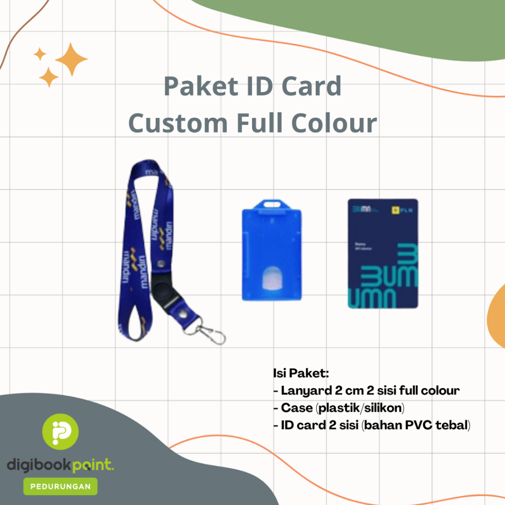 

CUSTOM PAKET ID CARD + LANYARD + CASE - SATUAN