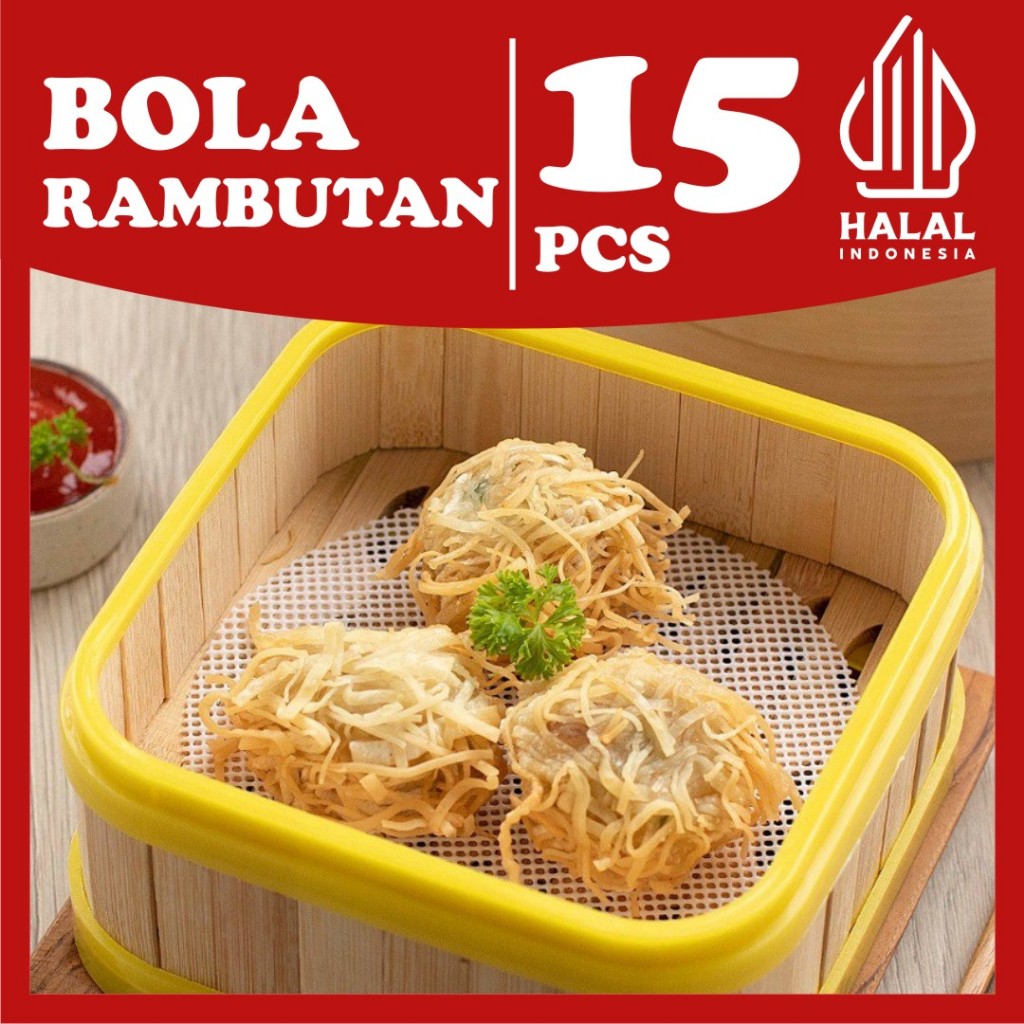 

Dimsum Frozen Food Premium Halal Bola Rambutan Tanpa Pengawet Murah dan Enak