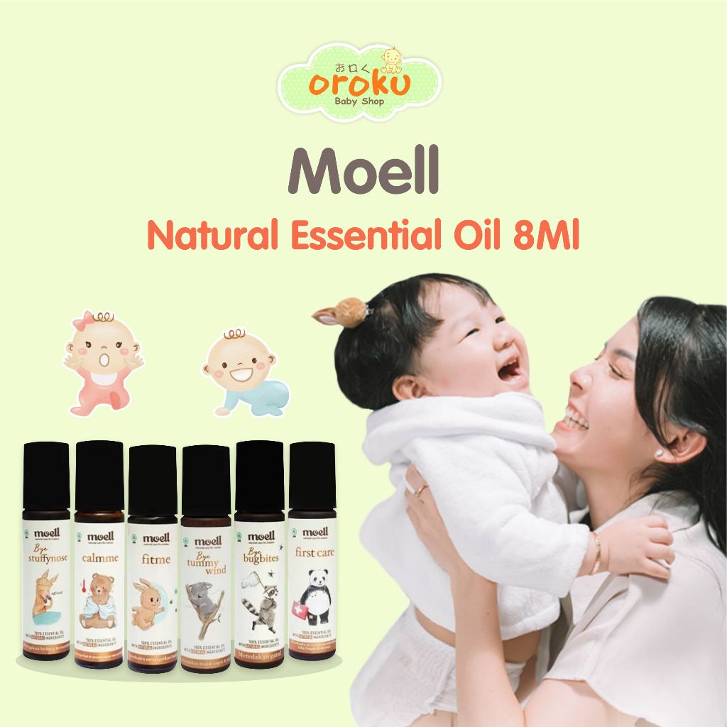 MOELL NATURAL ESSENTIAL OIL 8ML / ESSENTIAL OIL BAYI