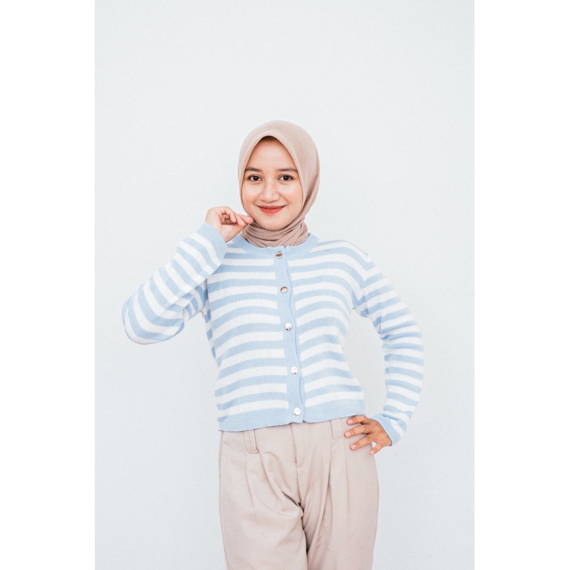 MOURA CARDIGAN STRIPE / OUTER CARDIGAN KOREA / CARDIGAN STRIPE