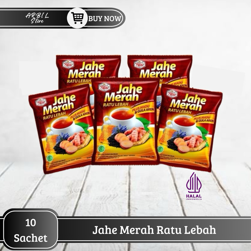 

Jahe Merah Super Ratu Lebah Plus Madu dan Gula Aren | Harga per Renceng