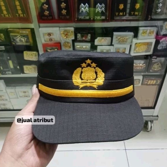 FIELD CAP PILKEP PAMA Jatah TOPI Komando POLRI Pembagian
