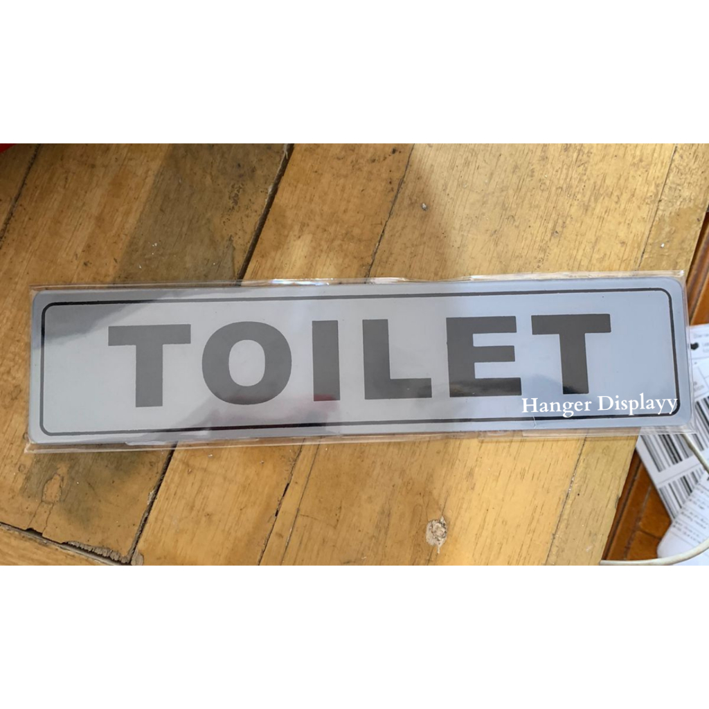 

sign label / sign board Toilet ukuran 19.5 cm x 4.5cm