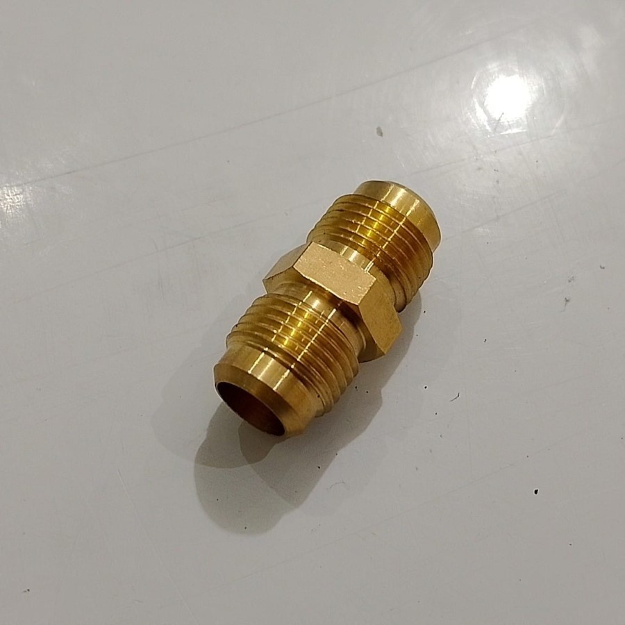 DOUBLE NEPEL 1/2 X 1/2 DRAT LUAR KUNINGAN