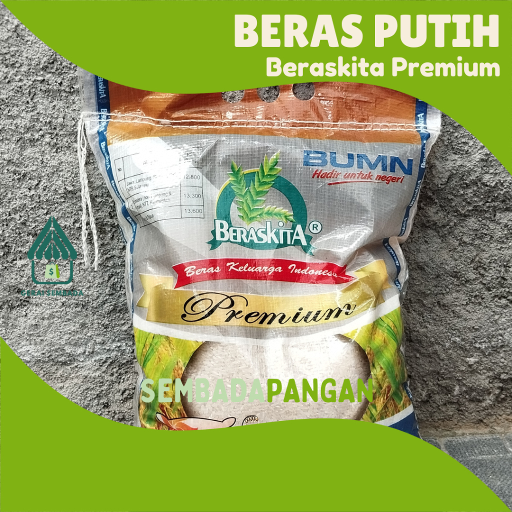 

Beras Putih Kemasan 5 kg - GERAI SEMBADA