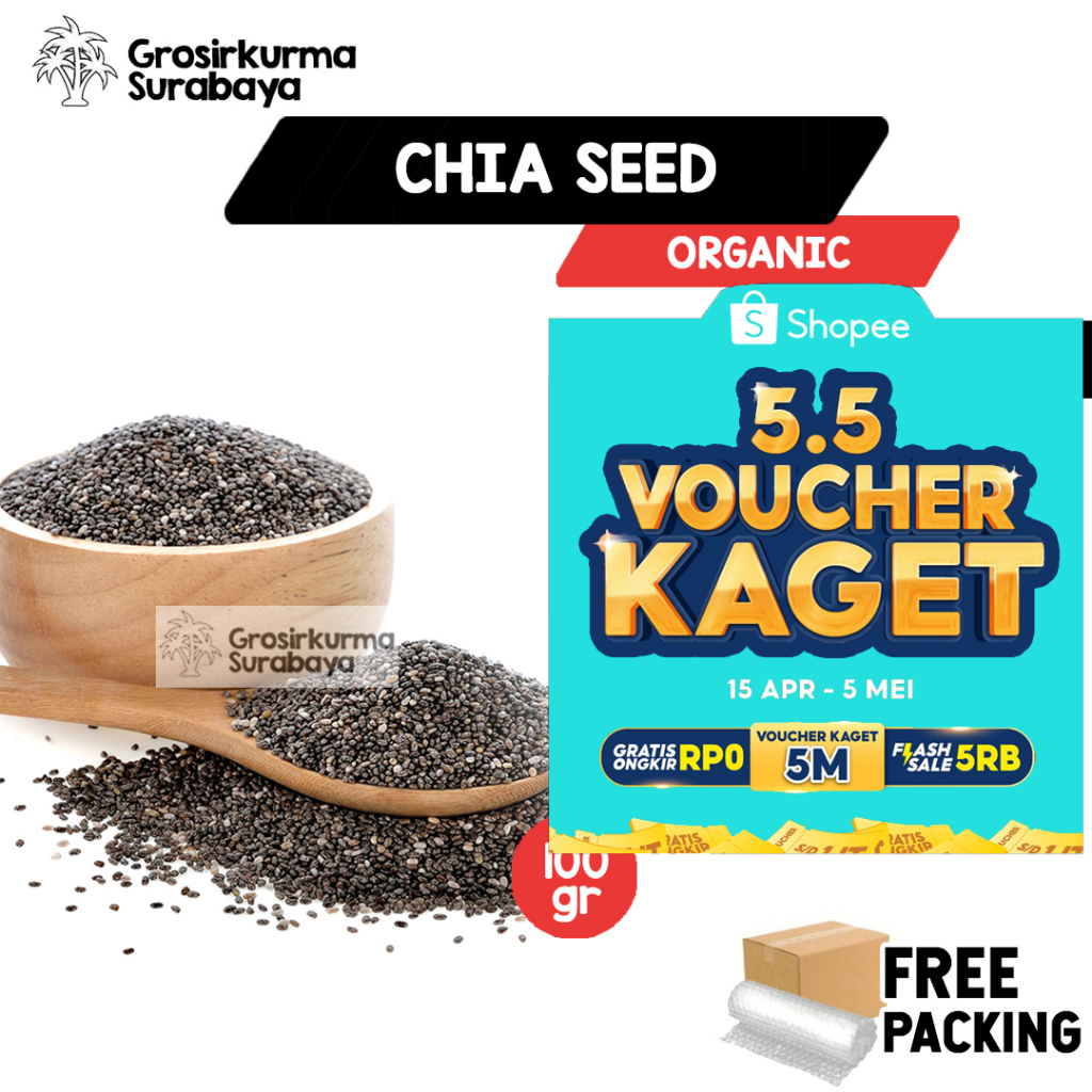 

Black Chia Seed Organic 100gr Bagus Untuk Diet Jurus Sehat Ala JSR Zaidul Akbar Asli Mexico Herbal