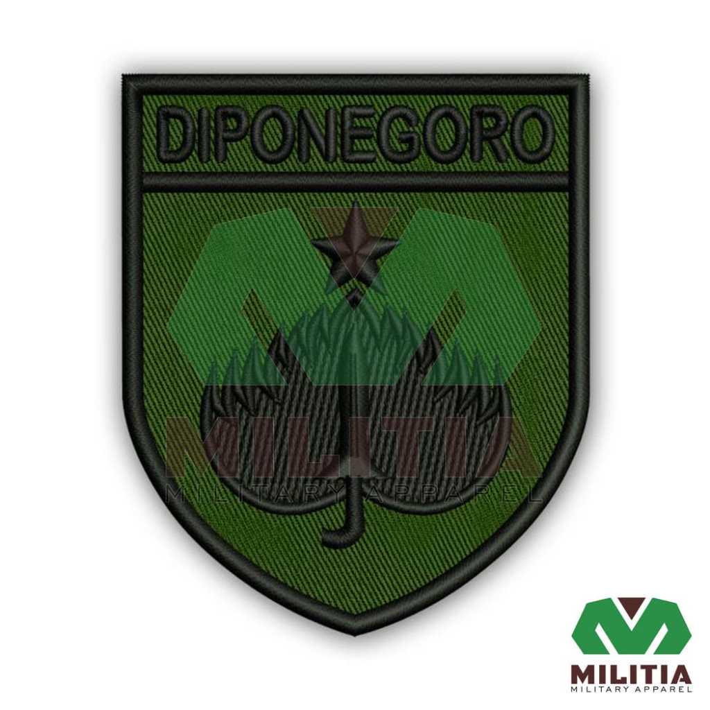 Bordir Badge Kodam IV Diponegoro PDL