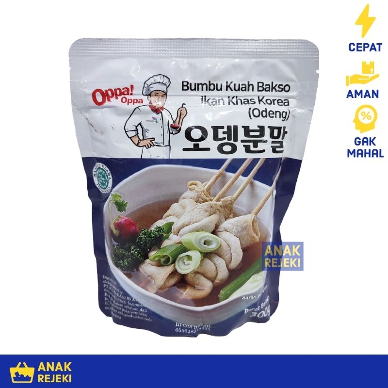

Oppa Bumbu Odeng Korea 300gr - Kaldu Kuah Oden Eomuk Fish Cake Halal