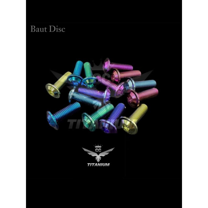 baut disc titanium baut piringan cakram titanium universal untuk semua motor