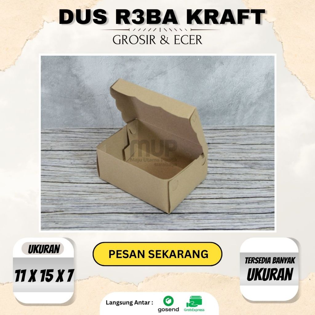 (10 pcs)Dus Kue/Dus Renda/Dus kue Coklat/Dus Kue Kraft