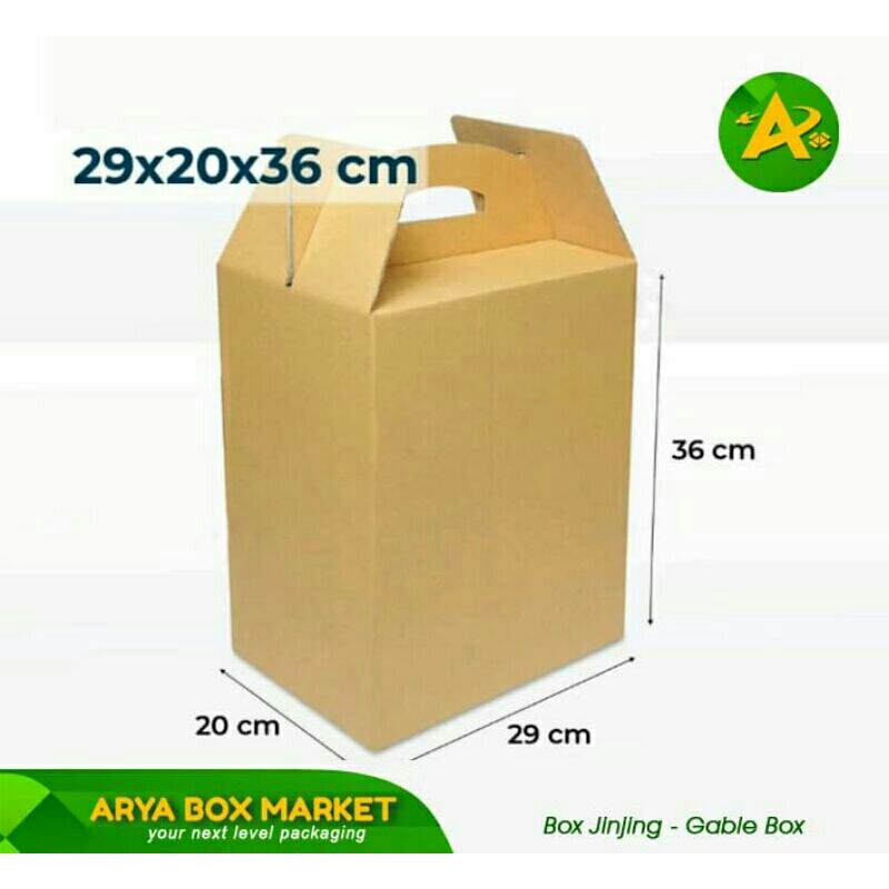 

Box Jinjing 29x20x36cm Kardus/Polos/Buah/ Hampers/Oleh2