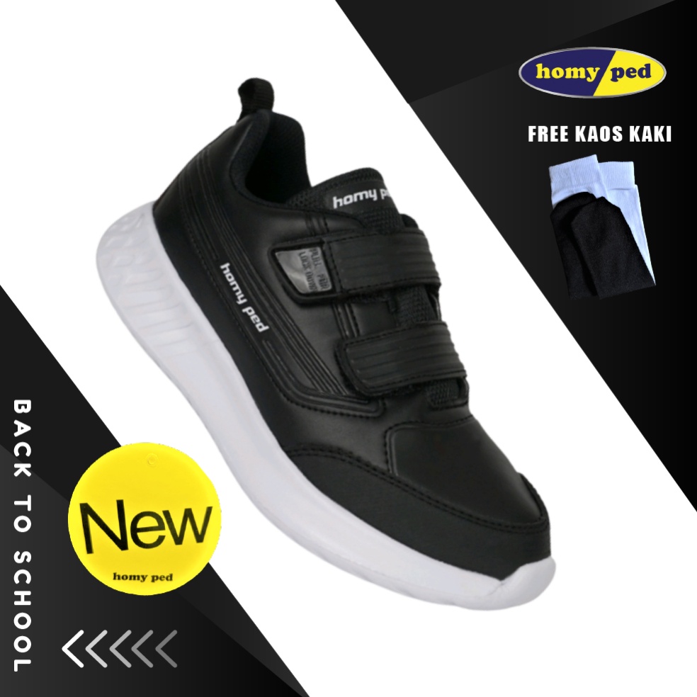 ART W65V homyped jovan 2 sepatu sekolah anak laki laki sd original branded sepatu homyped anak laki 