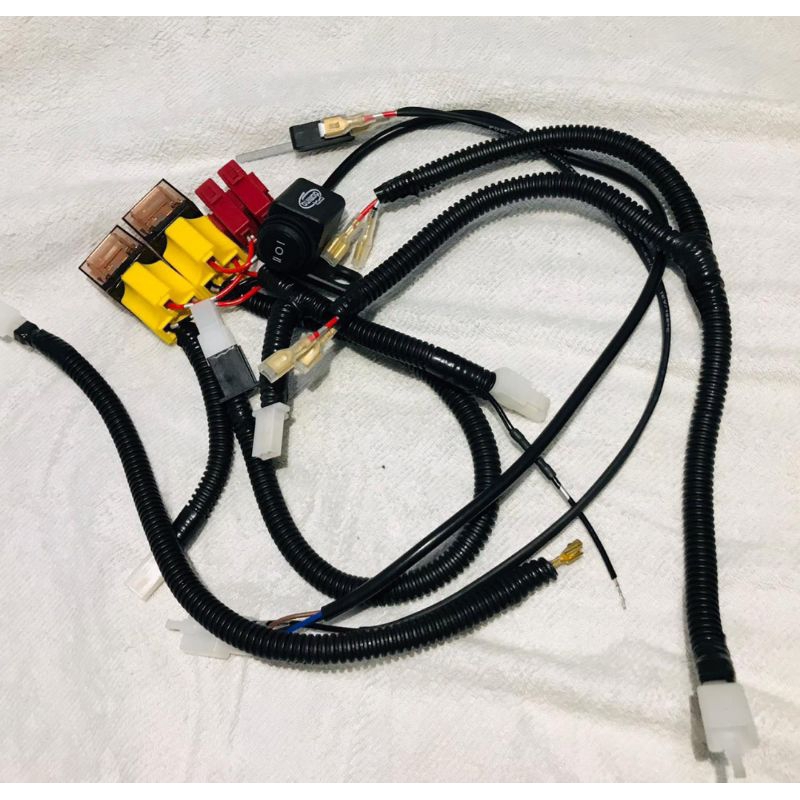 polytron fox R/S kabel relay set PNP lampu D2 laser dan klakson keong