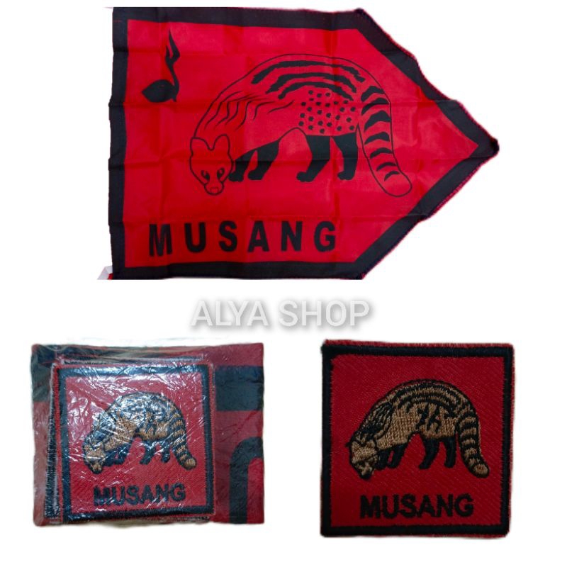 BET REGU MUSANG | Bet Tanda Regu Hewan | Tanda Regu Bordir Gambar Hewan | Badge Pramuka