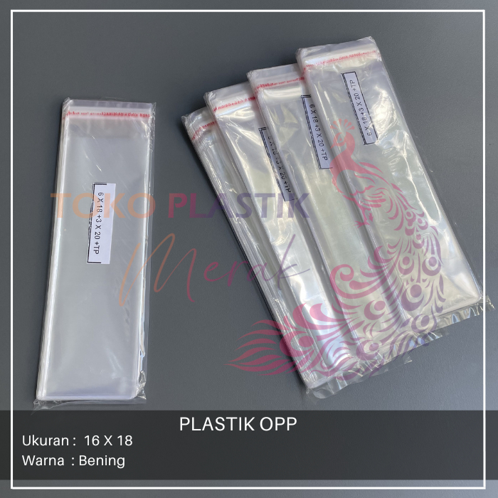 Plastik OPP 6x18/ Plastik Bungkus Sendok Garpu/ Plastik OPP Lem/ Plastik OPP Seal