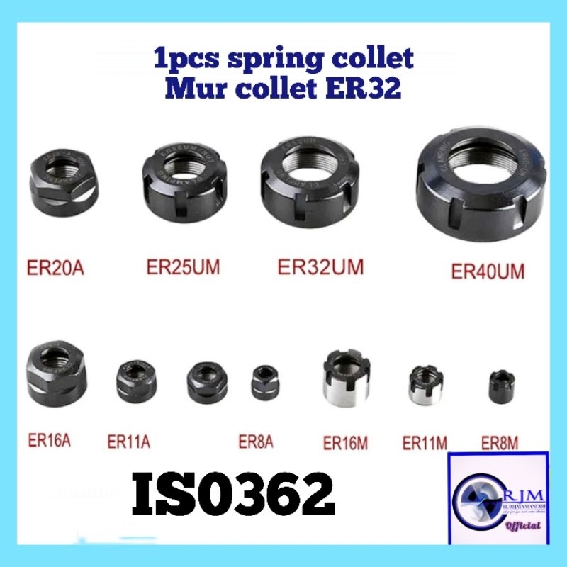 nut mur collet ER32 mur tutup collet mur pengencang collet spring collet