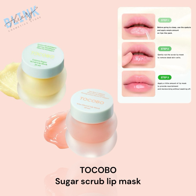 TOCOBO lemon sugar scrub lip mask