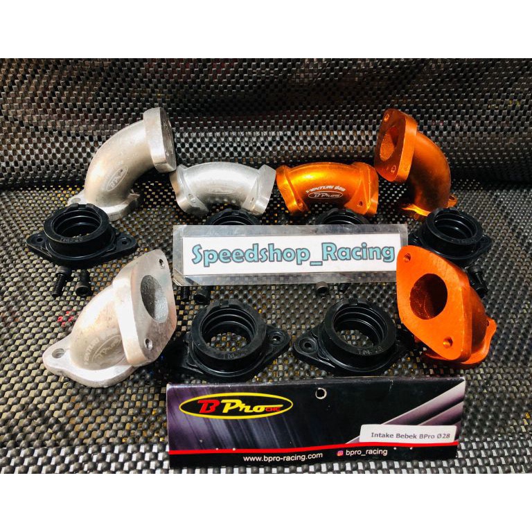 BEST SELLER Intake Bpro 28mm  26mm  24mm karbu PWK PE matic  Bebek Jupiter mio beat Vega smash supra