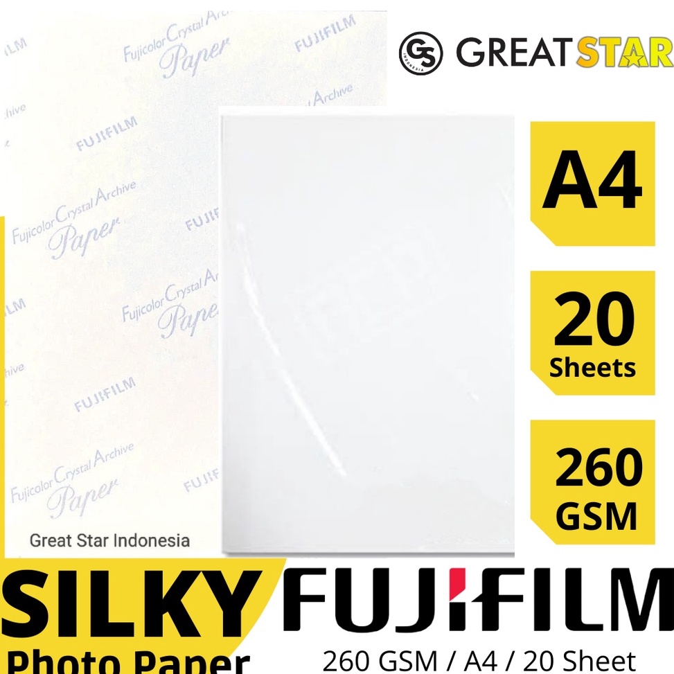 

SILKY FUJIFILM 26 GSM A42 LEMBAR JAPAN QUALITY KODE J2I2