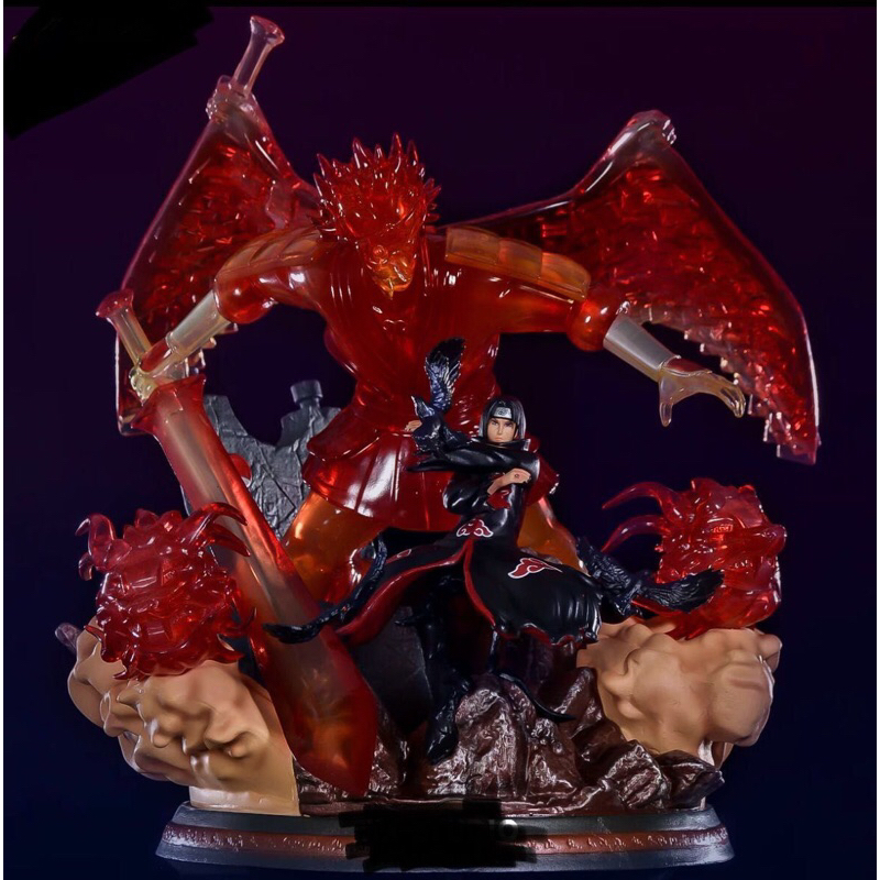 action figure naruto diorama itachi susanoo sayap