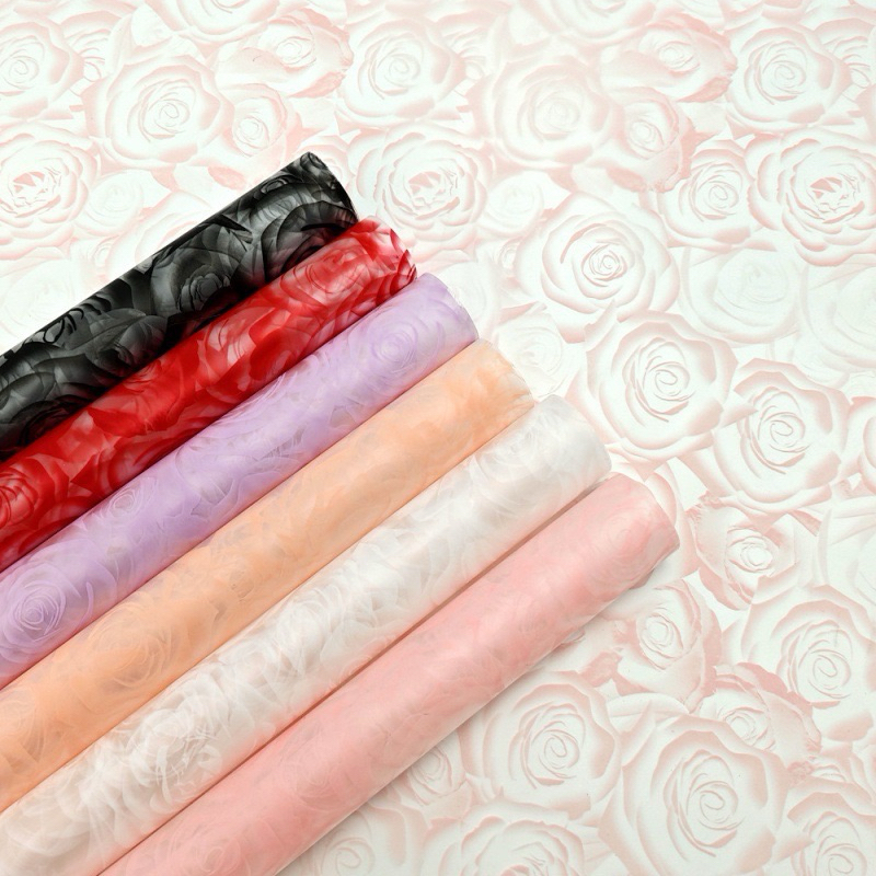 

[08034] Kertas Buket Bunga Rose Pattern | Flower Paperwrap Rose Patern | Kertas Buket motif Bunga Mawar, Rose 3D Pattern