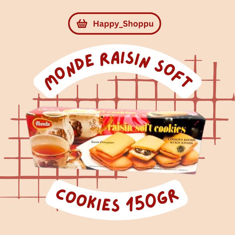 

Monde Raisin Soft Cookies 150gr