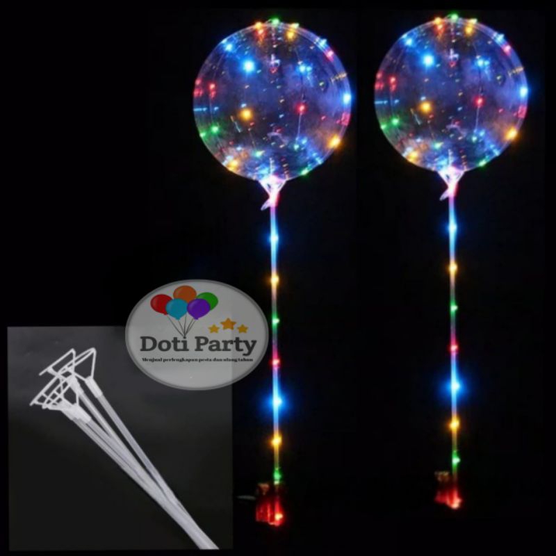 Stick and Cup Bening Balon PVC / Stik Cup Balon PVC Bening Besar