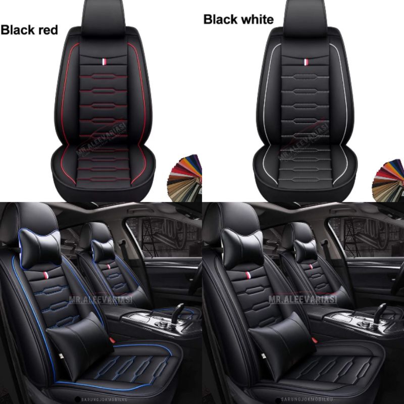 Sarung Jok Mobil Avanza Veloz Fullset Depan - Belakang Dan Dilapisi Full Busa