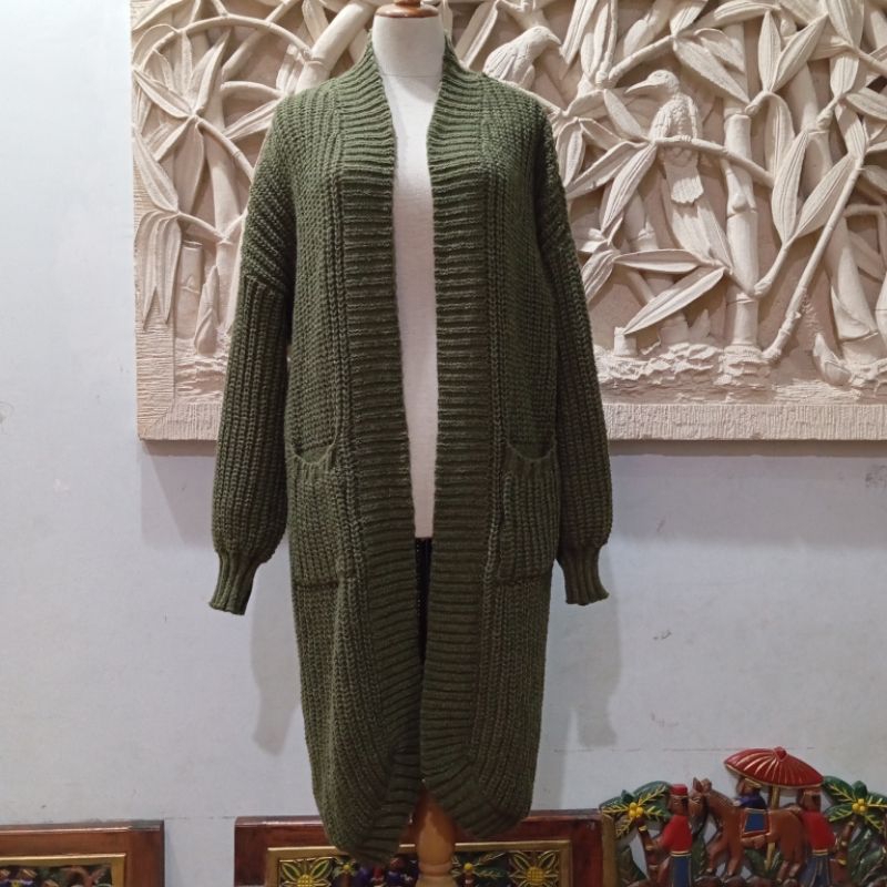 Cardigan Rajut / Cardigan Jumbo / Cardigan Rajut Jumbo / Cardigan Rajut Army / Cardigan Panjang / Ca
