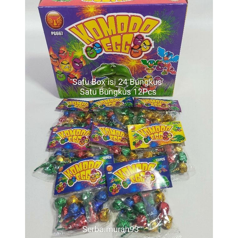 TOP SALE MAINAN ANAK TELUR DINO  TELUR KOMODO 667 ISI 24 X 12 BUTIR