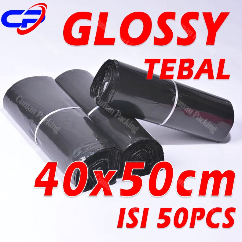 

Polymailer LDPE 4x5cm 5pcs Packing Anti Plong Hitam Glossy Lem Perekat KODE N9J1