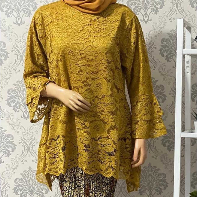 Terbaru ATASAN KEBAYA RINJANI KEBAYA JUMBO M5XL ATASAN TUNIK JUMBO GAMIS PESTAKEBAYA BIG SIZEROK PRI