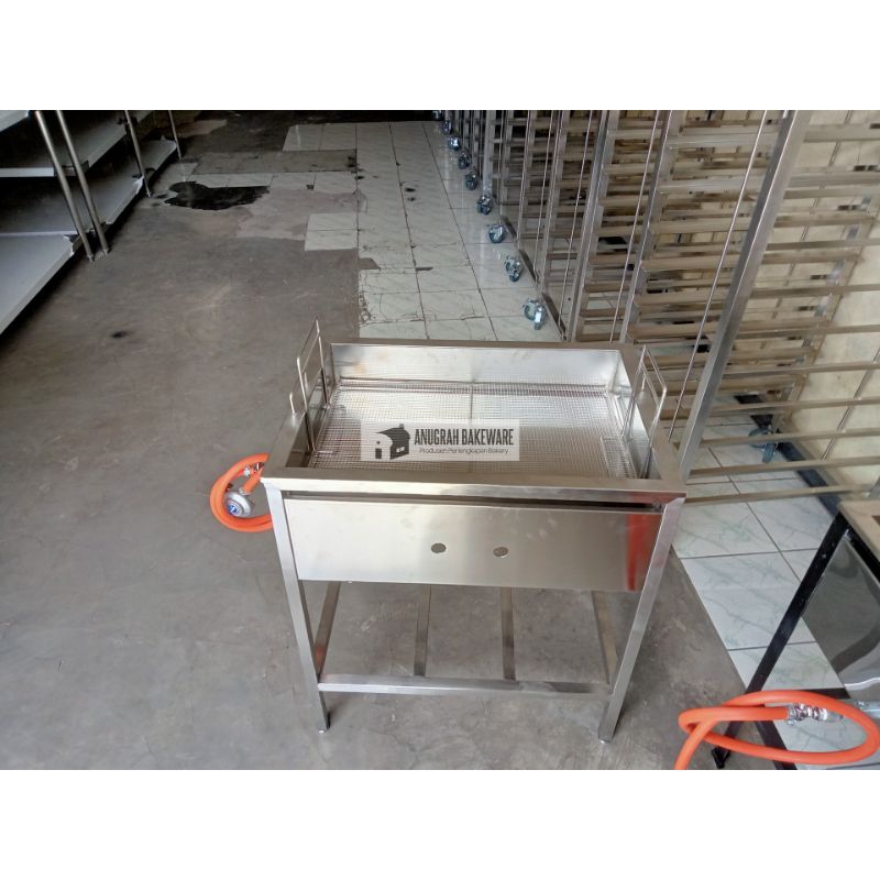 PENGGORENGAN DONAT STAINLESS 60X40X10CM