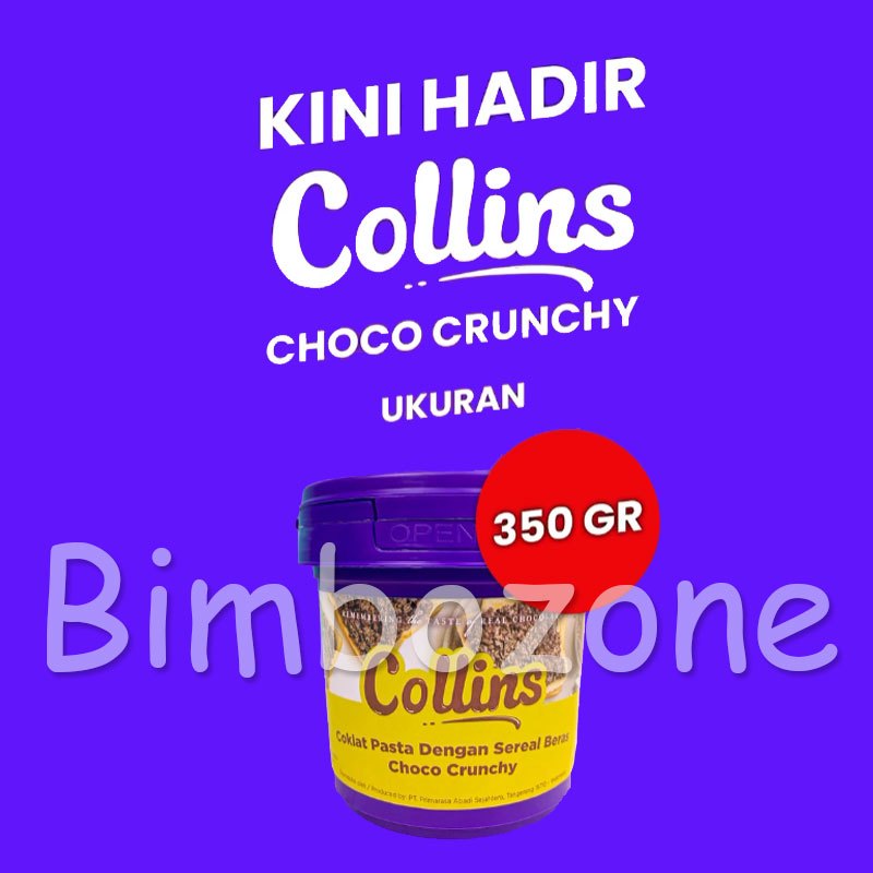 

Bimbozone - COLLINS CRUNCHY 350GR - Selai coklat viral
