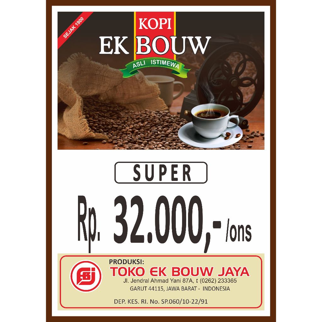 

Kopi Bubuk Super kemasan 100g