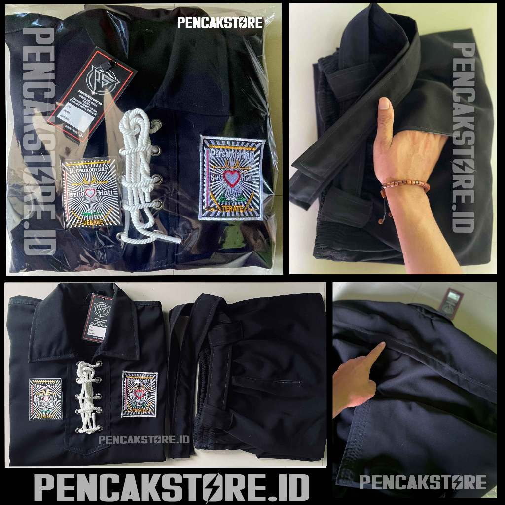 SAKRAL WARGA PSHT SUPER JETBLACK ORIGINAL(halus) DAN SEMI JETBLACK/ALEXANDRO ORIGINAL ada kantong di