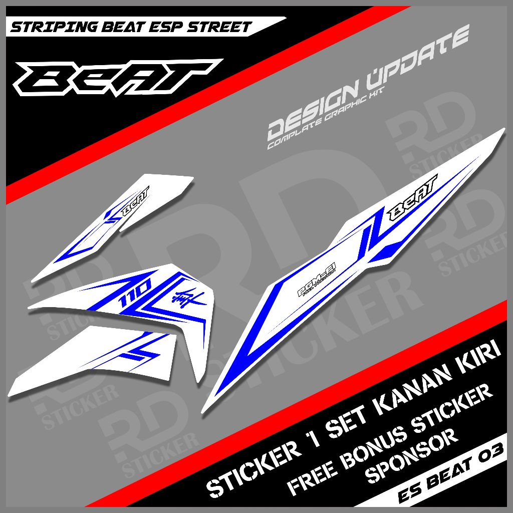 striping beat esp hayabusa / striping beat esp / striping beat esp simple murah