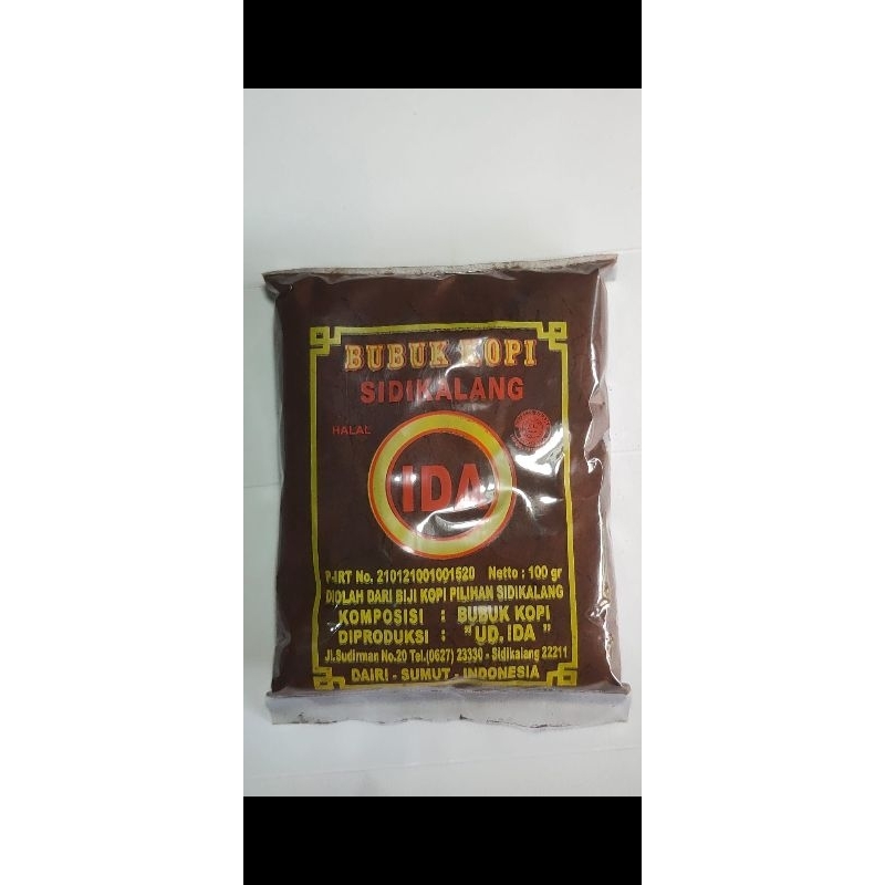 

Kopi bubuk IDA @100 gr
