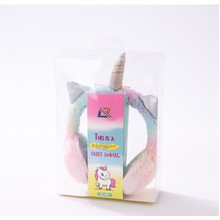 UNICORN TANDUK RAINBOW BULU TYPE QL-406 / HEADPHONE KARAKTER