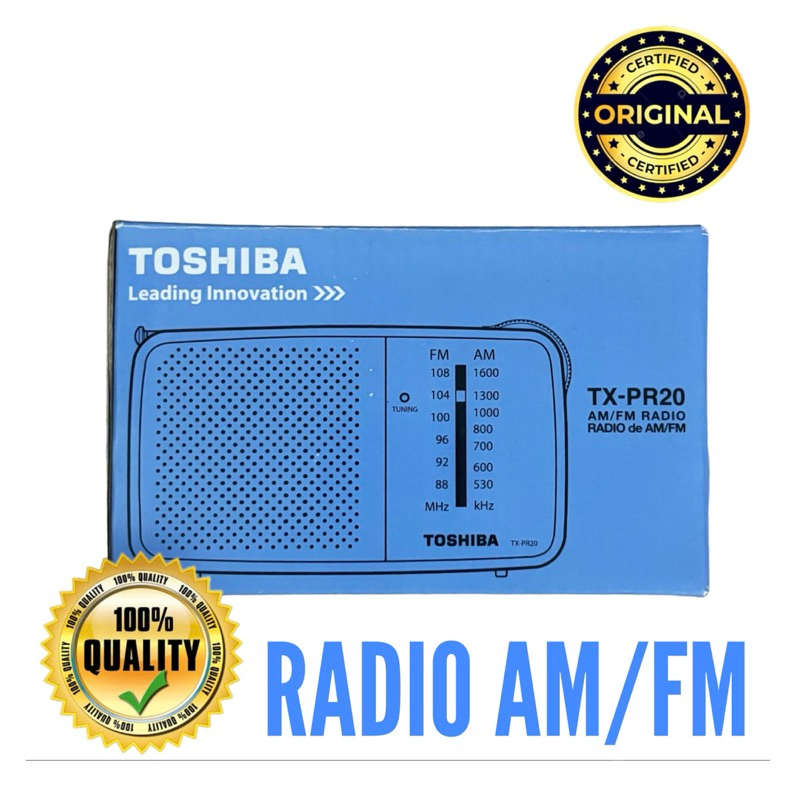 RADIO AM FM TOSHIBA TX-PR20