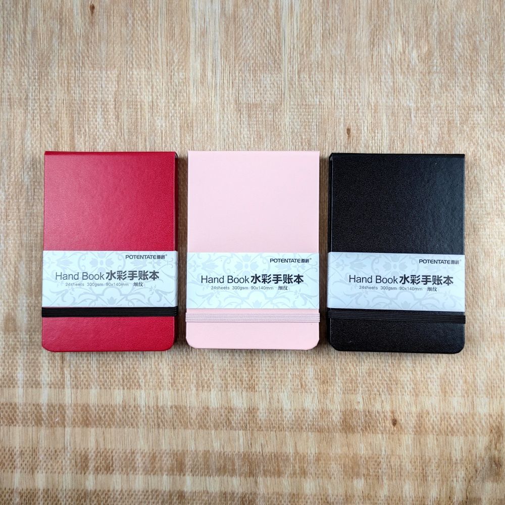 

POTENTATE Watercolor Journal Handbook 9x14cm / Sketchbook Kertas Cat Air