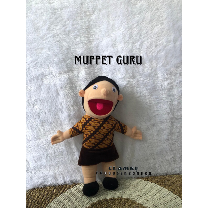 Boneka Tangan Edukasi Profesi Guru Peraga Dongeng | Mainan Boneka Muppet