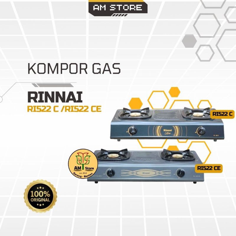 Kompor Gas Rinnai RI522C / RI522CE