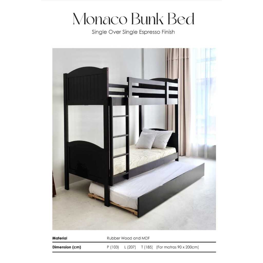 Manaco Bunk Bed, Bed Tingkat
