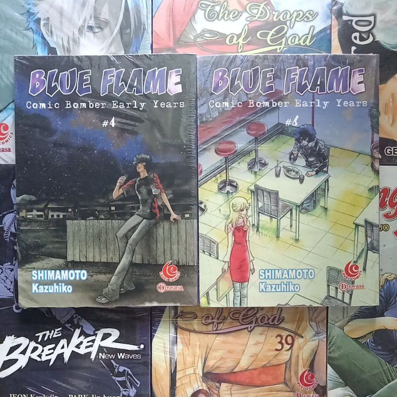 Komik Blue Flame Comic Bomber Early Years - Shimamoto Kazuhiko Vol. 4, 6 Cabutan Segel